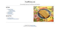 Desktop Screenshot of foodhistory.com